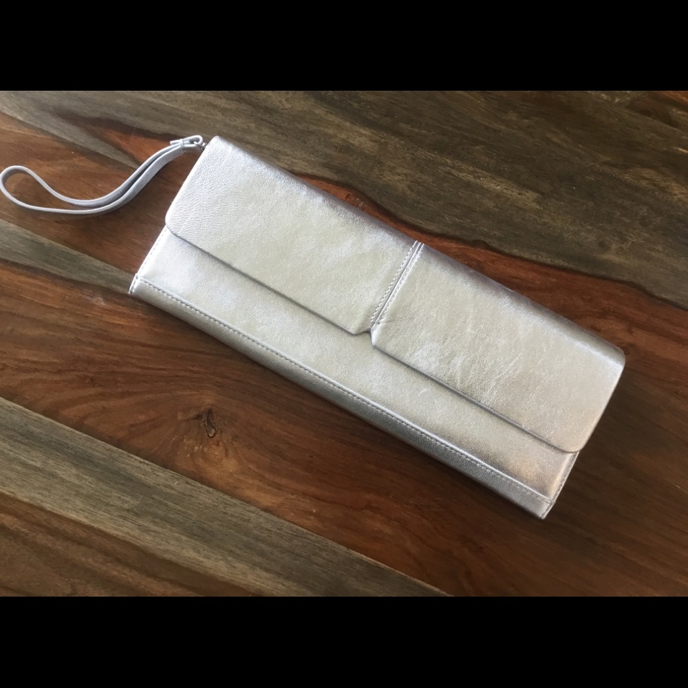 Alfani leather clutch
